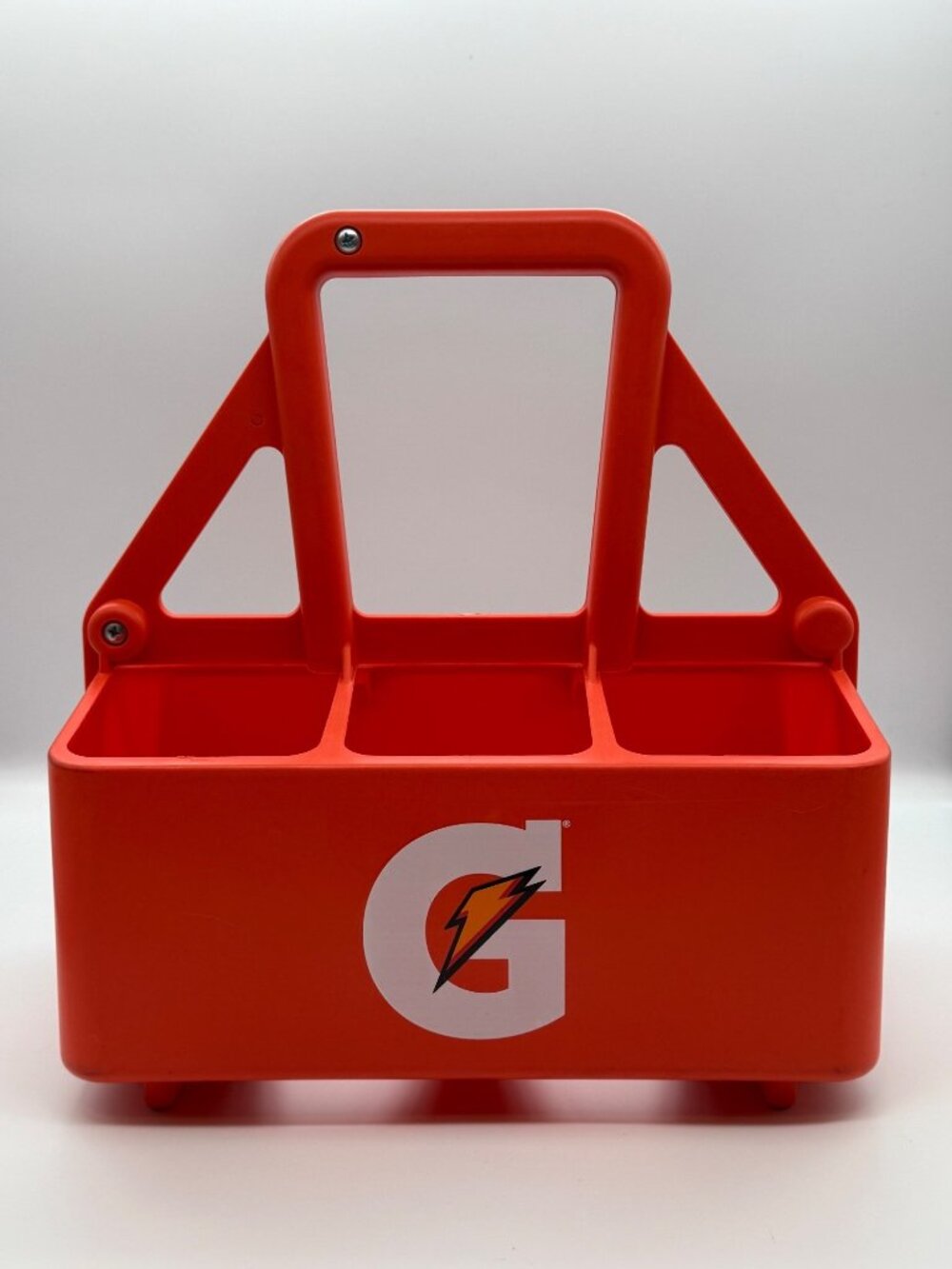 Gatorade 6 Pack 32oz Sport Water Squeeze Bottle Carrier Holder Caddy USA Read